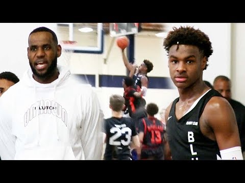 LeBron James Nearly Witnessed Bronny James Almost Dunk on MULTIPLE Defenders 