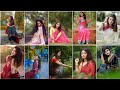 Stylish Sitting Photo Poses Idea In Saree || Saree Photo Poses For Girls