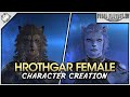 FFXIV - Hrothgar Female Character Creation