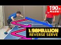Marvelous Reverse Pendulum Serve.Hamakawa [Table Tennis]