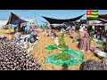 African market shopping Aflao market Togo _Ghana Border west Africa. Cost of living in Africa 2024
