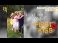 4-Year-Old Boy Gets Kissed, Wipes his Mouth Later