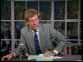 NBC-TV David Letterman plays JAM jingles