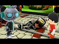 Tag with Ryan vs Subway Surfers Jake Blows Spy Robo Combo Panda House - Pacman vs Among Us Animation