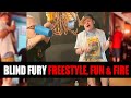 BLIND FURY FIRE FREESTYLES and FUN at Only Dreamers Studio