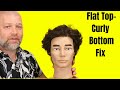 Flat Hair on Top Curly on the Bottom Fix - TheSalonGuy