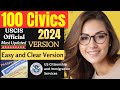 2024 (Full Answers) USCIS Official 100 Civics Questions & Answers for US Citizenship Interview 2023