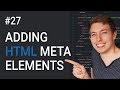 27: Which HTML Meta Tags Are Required in A Website? | Learn HTML and CSS | Full Course For Beginners