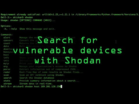 Search for Vulnerable Devices Around the World with Shodan Tutorial 