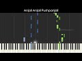 Anjali Anjali Pushpanjali - DUET | Piano/Keyboard Tutorial With Chords | Synthesia Video | AR Rahman