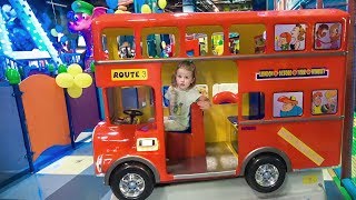 Learn Colors with Baby Indoor Playground Play Wheels on the Bus School songs Nursery Rhymes for Kids