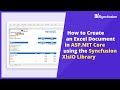 How to Create an Excel Document in ASP.NET Core using the XlsIO Library