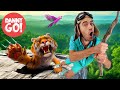 “Escape From Tiger Island!” (Jungle Adventure) 🐅🌴 Floor is Lava Game | Danny Go! Songs for Kids