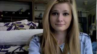 White girl raps the fast part of Eminem's Rap God