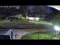 Security Cam trip 4:41am from car across street check out mattress in yard code violation