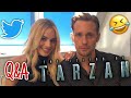 Alexander Skarsgård and Margot Robbie CUTE and FUNNY interview on Twitter