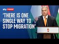 Hungarian PM Viktor Orban delivers his end of year address
