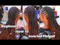 How to Style Single Inverted Fishtail Braid with a Chunky Finish Look on Long Dreads.
