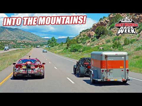 Race Week DAY 2: Mountain Driving the Racecars to Denver - RAIN, Bald Eagles, and Overheating! Thumbnail