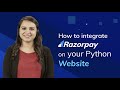 Razorpay Payment Gateway Integration in Python Websites