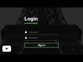 Amazing Transparent Login Form Just By Using HTML & CSS