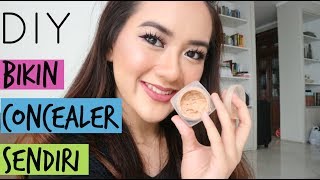 BIKIN CONCEALER FULL COVER SENDIRI PAKAI MAKEUP SISA | Easy DIY