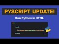 PyScript is officially here!🚀 Build web apps with Python & HTML