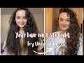 Your Hair Isn’t Straight, Try THIS Wavy Hair Routine *affordable* long lasting results