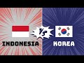 MENANG TIPIS !! Indonesia vs Korea Selatan - Perbandingan Kekuatan Negara