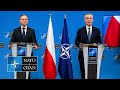 NATO Secretary General with the President of Poland 🇵🇱 Andrzej Duda, 14 MAR 2024