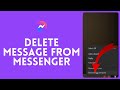 How to Delete Message from Messenger