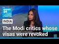 India punishes critics by revoking visas and residency permits • FRANCE 24 English