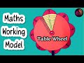 Table Wheel | Maths working model | Maths project School Math Activity Easy Learn Tables 2 to 10