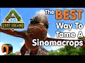 ARK How To TAME A SINOMACROPS In  Real Time Step By Step! #ARK
