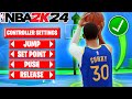 How to Shoot in NBA 2K24 : Shot Timing Visual Cue Best Controller Settings