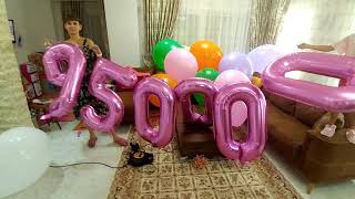 950.000 kutlamamız için nasıl hazırlandık, Balonlar sürekli patladı, eğlenceli çocuk videosu