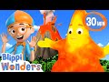 Blippi Wonders - Erupting Volcano + More! | Blippi Animated Series | Cartoons For Kids