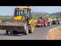 JCB 3dx Xpert loading Field Mud | Eicher 485 Tractor | Mahindra 275 Di with Trolley | Pramods Life