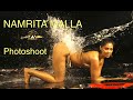Behind the scenes Namrita Malla hot water splash shoot bikni water gold photoshoot bts by zavstudio