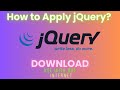 How to download and apply jQuery in 2023