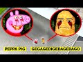 DRONE CATCHES EVIL PEPPA PIG vs GEGAGEDIGEDAGEDAGO AT HAUNTED PLAYGROUND in REAL LIFE!