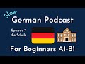 Slow German Podcast for Beginners / Episode 7 die Schule (A1-B1)