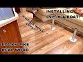 How you install LVP(Luxury Vinyl Plank) Flooring in a Boat Cabin