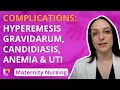 Complications: Hyperemesis Gravidarum, Candidiasis, Anemia, UTI  - Maternity Nursing |@LevelUpRN