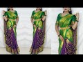 Festival Saree Draping Style/Saree wearing new elegant way to look More beautiful/@Saundaryaa