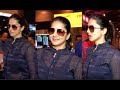 Sunny Leone In Transparent Top At Airport