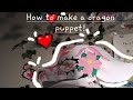 How to make a paper dragon puppet! | Tutorial