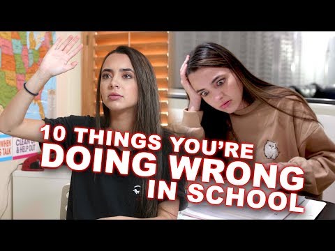 10 Things You re Doing Wrong in School Merrell Twins Back To School 2018 school supplies haul