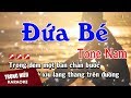 Karaoke Đứa Bé Tone Nam Nhạc Sống | Trọng Hiếu
