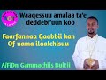 #new Waaqessuu amalaa ta'e A/F/Dn Gammachiis Bultii //Faaruu laphee namaa cabsu